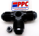 Male Flare AN Tee Fittings with Pressure Port