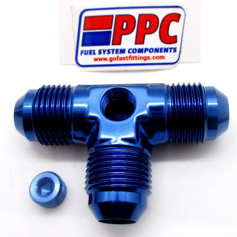 Male Flare AN Tee Fittings with Pressure Port