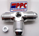 Male Flare AN Tee Fittings with Pressure Port