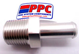 Male NPT to Hose Barb Straight Anodized Aluminum