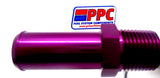 Male NPT to Hose Barb Straight Anodized Aluminum