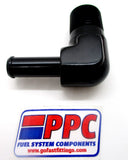 Conector de manguera a NPT 90 grados Deslizamiento y abrazadera Accesorios