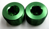 Tapones de tubería de aluminio NPT con cabeza hexagonal Allan empotrada en colores personalizados