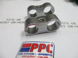 Step Sized Show Polished Billet Aluminum Dual Hose Separators