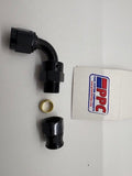 Hard Line to Anodized Aluminum A/N Adapter Fittings with Compression Union