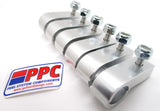 Abrazaderas "P" de aluminio billet pulido SimChrome Silver Show