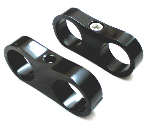Black Show Polished billet Aluminum Dual Hose Separators