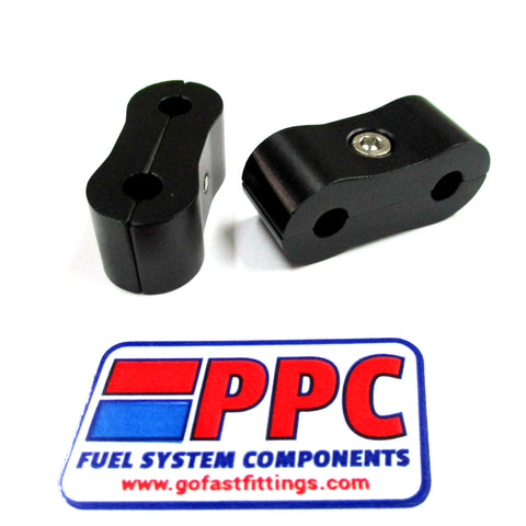 Matte Black Billet Aluminum Dual Hose Separators