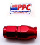 Red Show Polished PTFE Swivel Hose Ends Aluminum