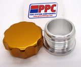 Tapa de llenado de aluminio con soldadura en tapón