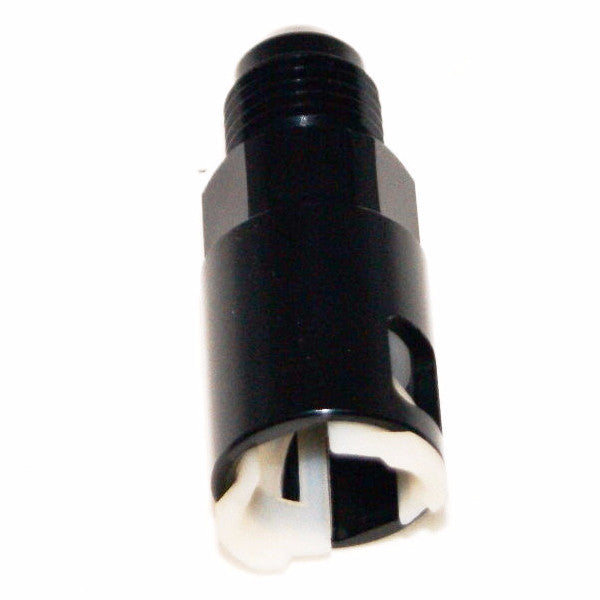 6AN Male x 3/8 SAE Quick-Disconnect Female Threaded Cap Fitting