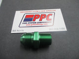Green Show Polished Anodized Alum Straight 45 & 90 Adapter Fittings