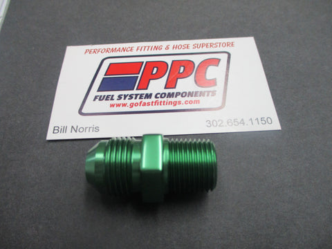Green Show Polished Anodized Alum Straight 45 & 90 Adapter Fittings