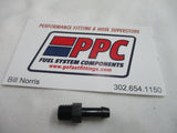 Male NPT to Hose Barb Straight Anodized Aluminum