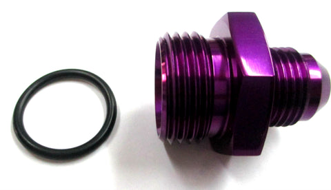 Purple Show Pulido O-Ring Boss ORB a AN Macho Flare Accesorios de aluminio rectos
