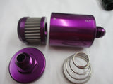 Compact Billet Aluminum Fuel Filter Stainless cleanable element