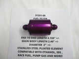 Compact Billet Aluminum Fuel Filter Stainless cleanable element