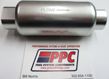 Billet Aluminum Fuel filter w/ 10 an female thread 10 & 100 micron stainless steel element