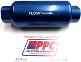 Billet Aluminum Fuel filter w/ 10 an female thread 10 & 100 micron stainless steel element