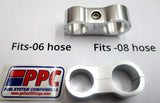 Step Sized Show Polished Billet Aluminum Dual Hose Separators
