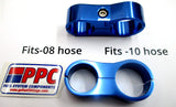 Step Sized Show Polished Billet Aluminum Dual Hose Separators