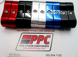 Step Sized Show Polished Billet Aluminum Dual Hose Separators