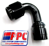 Extremos de manguera engarzados para uso con manguera de PTFE