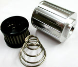 Compact Billet Aluminum Fuel Filter Stainless cleanable element