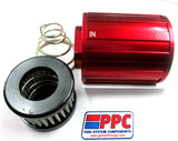 Compact Billet Aluminum Fuel Filter Stainless cleanable element