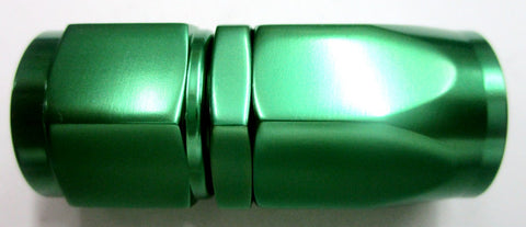 Mostrar Extremos de manguera giratorios de aluminio anodizado verde pulido