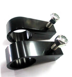 Abrazaderas "P" de aluminio billet pulido Black Show