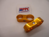 Step Sized Show Polished Billet Aluminum Dual Hose Separators