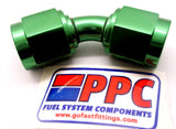 45 Degree AN Female to AN Female Swivel Coupler