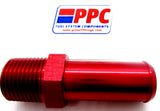Male NPT to Hose Barb Straight Anodized Aluminum