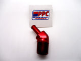 NPT to Hose Barb 45 Degree Anodized Aluminum