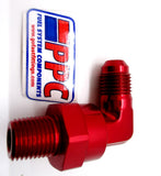 AN Macho abocardado a NPT Giratorio de 90 grados