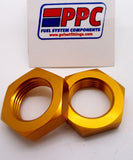 Bulkhead Nuts  Anodized Aluminum 2 Per pkg.