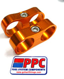 Gold Show Polished Billet Aluminum Dual Hose Separators