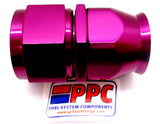 Purple Show Polished PTFE Swivel Hose Ends Aluminum