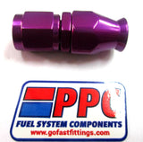 Purple Show Polished PTFE Swivel Hose Ends Aluminum