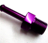 Male NPT to Hose Barb Straight Anodized Aluminum