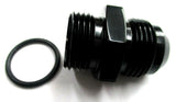 Black Show Polished  O-Ring Boss ORB  to AN Male Flare Straight  Aluminum Fittings