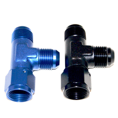 thumbnail image 2 of 10AN Female Swivel To 3/8" NPT Male Straight Adapter Fitting - Blue Aluminum, AN-10 Plumbing 2 of 10